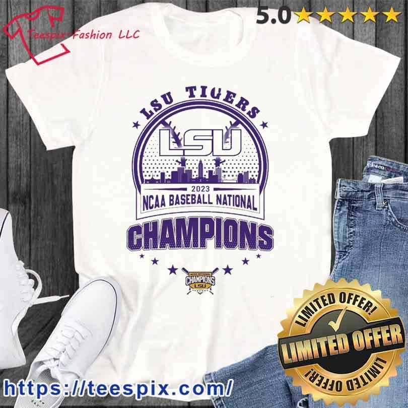 Lsu Tiger Skyline 2023 Ncaa National Champions Shirt