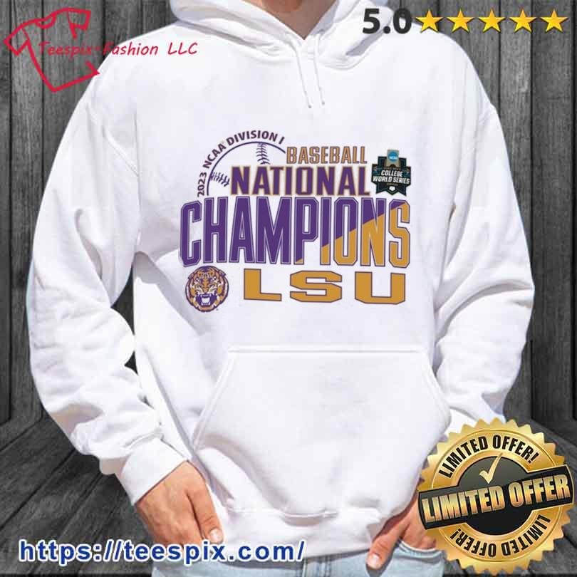 LSU Tigers Champion 2023 NCAA Men's Baseball College World Series Champions Stack Shirt hoodie.jpg