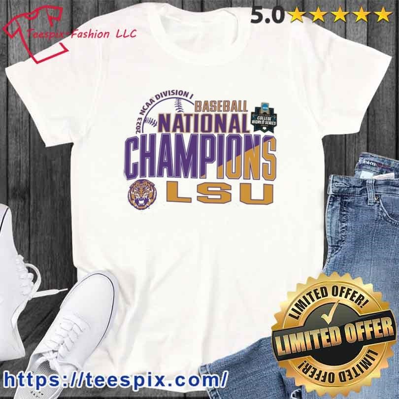 LSU Tigers Champion 2023 NCAA Men’s Baseball College World Series ...