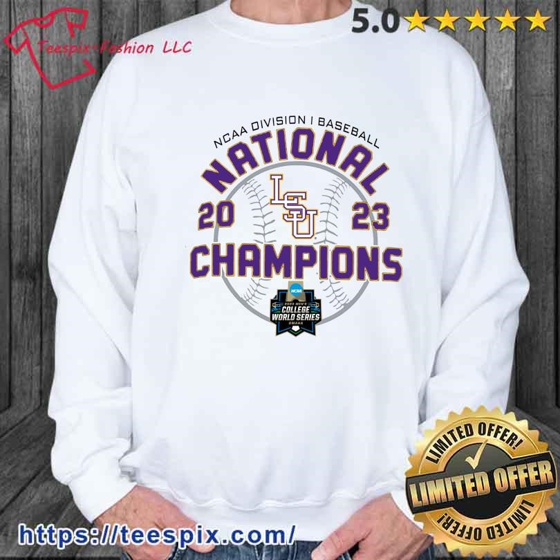 2023 NCAA Division I Champions Baseball LSU Tigers Baseball Shirt