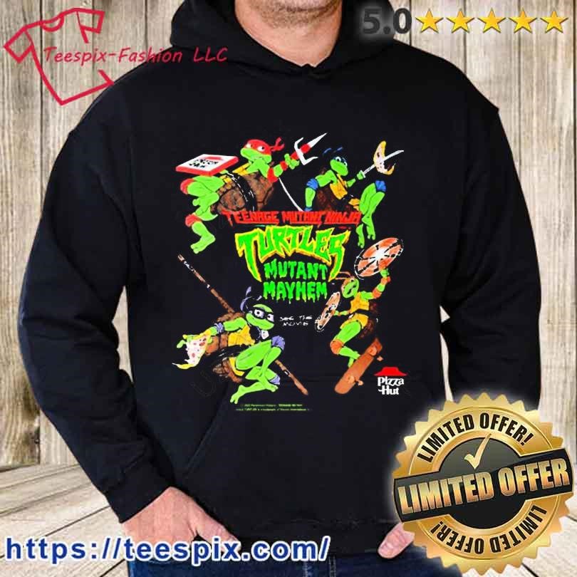 Teenage Mutant Ninja Turtles: Mutant Mayhem Pizza Hoodie White / M