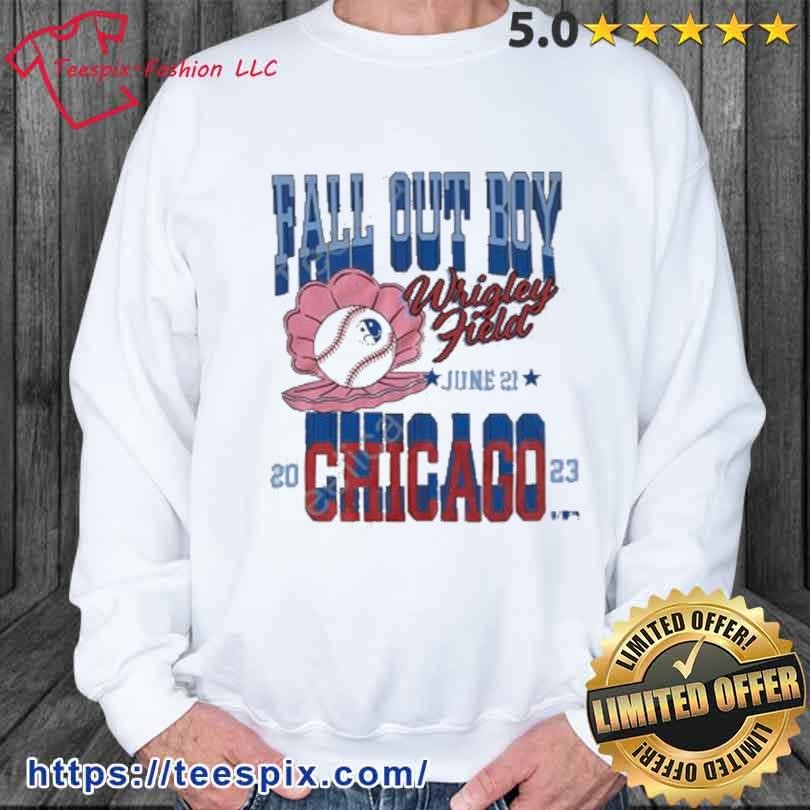 Fall Out Boy Unisex Wrigley Field Tour Pullover Sweatshirt - White