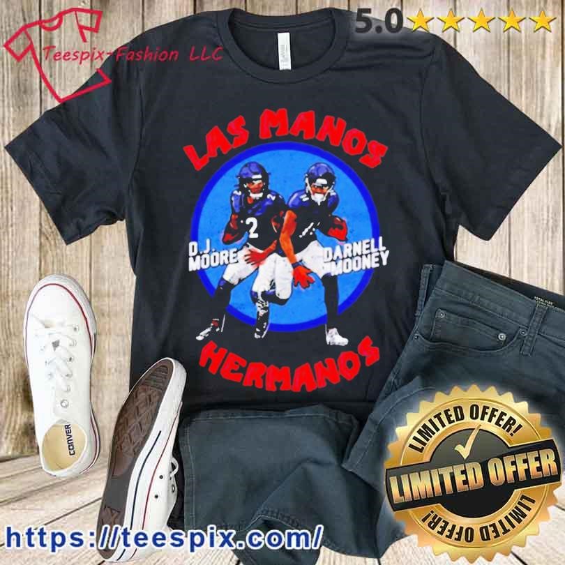 D.j. Moore And Darnell Mooney Chicago Las Manos Hermanos Shirt