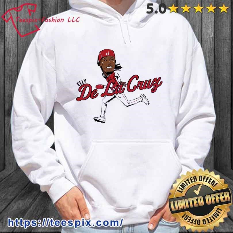 Cartoon Baseball Player Mlb Elly De La Cruz T-Shirt - Shirt Low Price