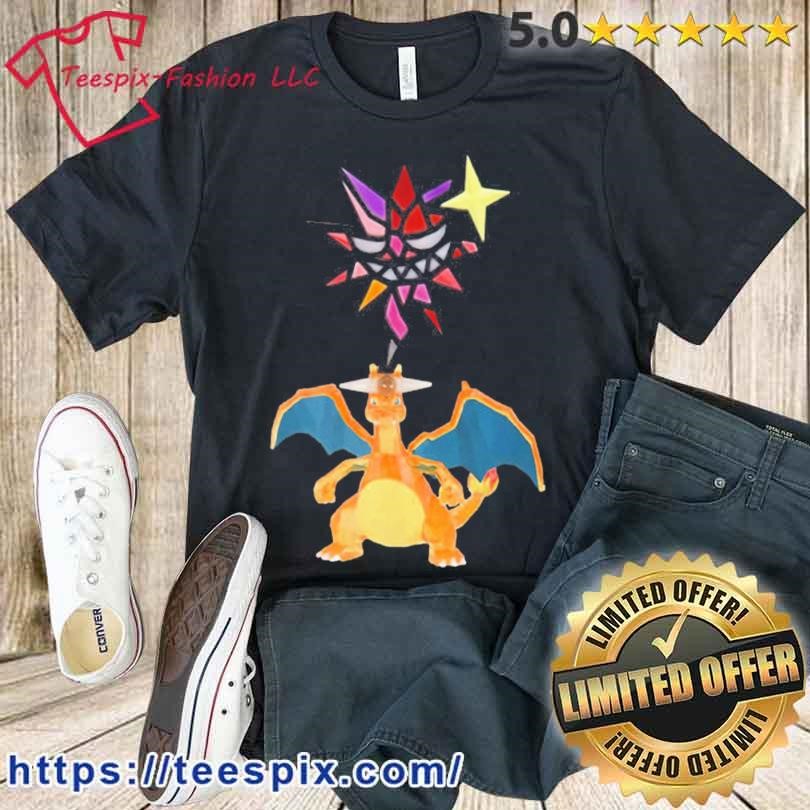 Pokemon Scarlet And Violet Dark Tera-Type Charizard Shirt