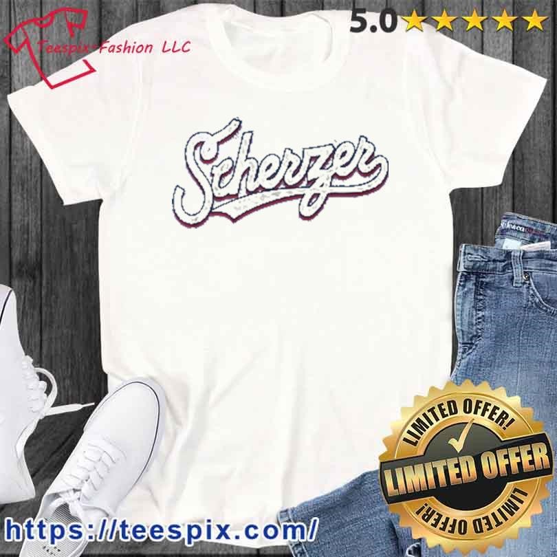 Scherzer Texas Text Shirt