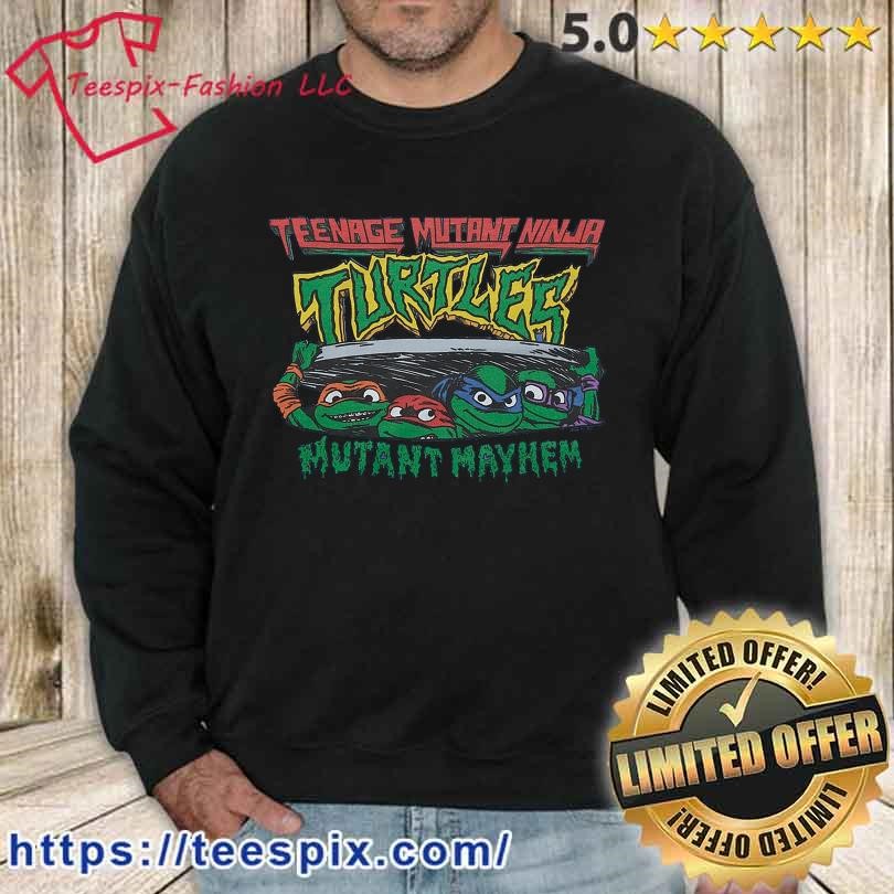 Teenage mutant ninja turtles mutant mayhem black design shirt, hoodie,  sweater, long sleeve and tank top