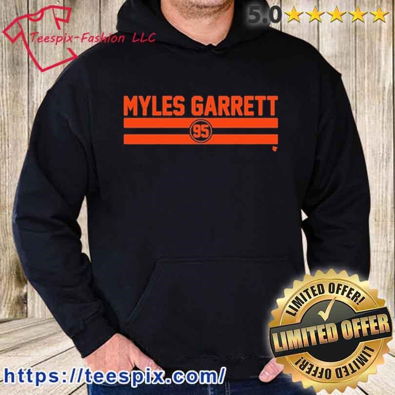 Myles Garrett Name And Number Stripe Shirt - Teespix - Store