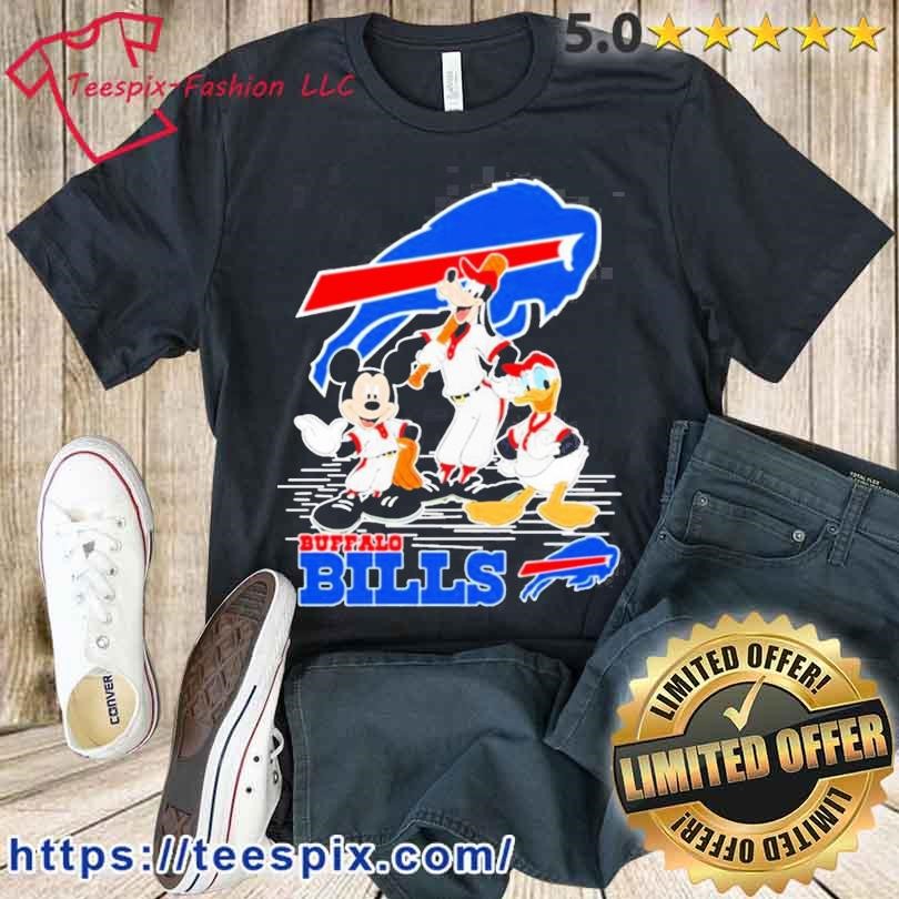 Buffalo Bills baseball logo Mickley Mouse cartoon characters shirt, hoodie,  sweater, long sleeve and tank top