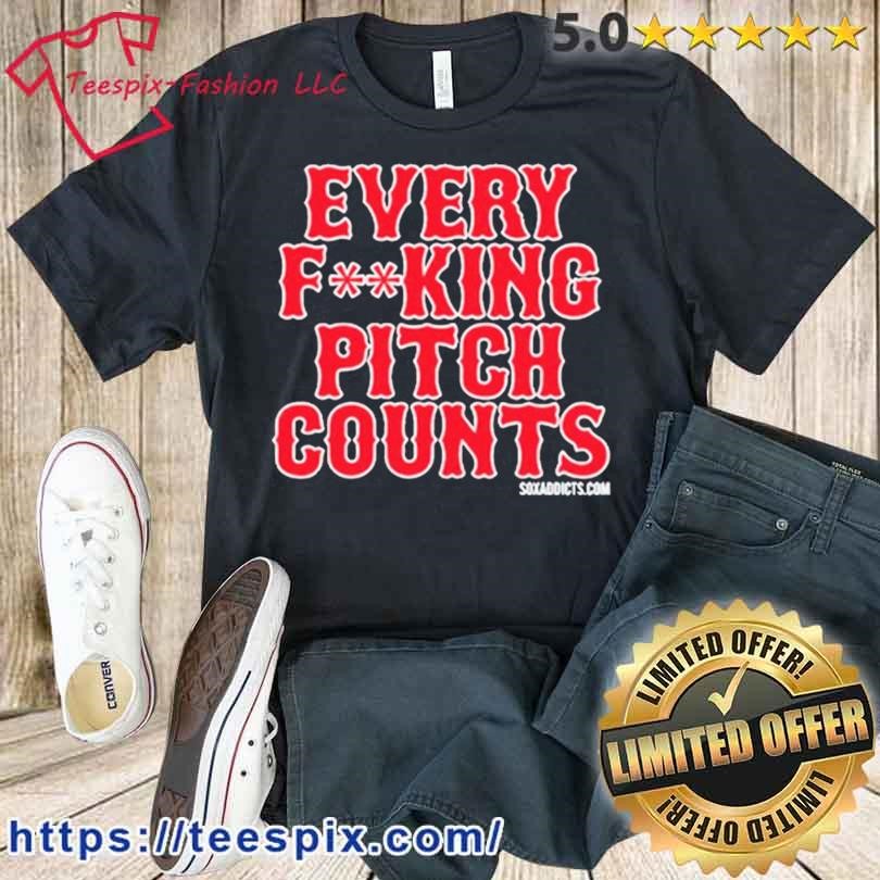 Official Alex cora every fucking pitch counts T-shirt, hoodie