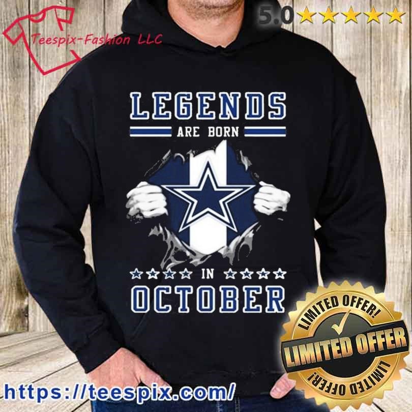 Blood Inside Me Dallas Cowboys Legends Are Born In October shirt