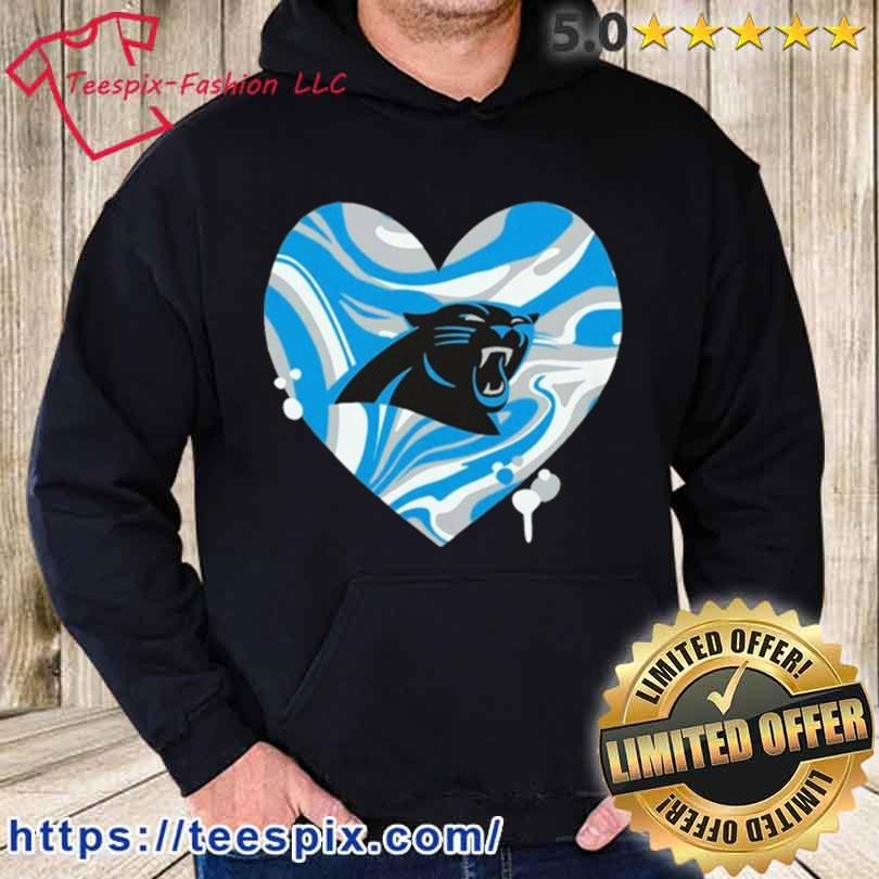 Carolina Panthers Girls Youth Drip Heart Dolman Shirt - Teespix - Store  Fashion LLC