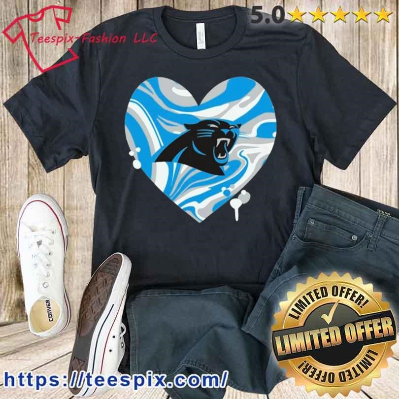 Heart Carolina Panthers NFL Logo Shirt - Teespix - Store Fashion LLC