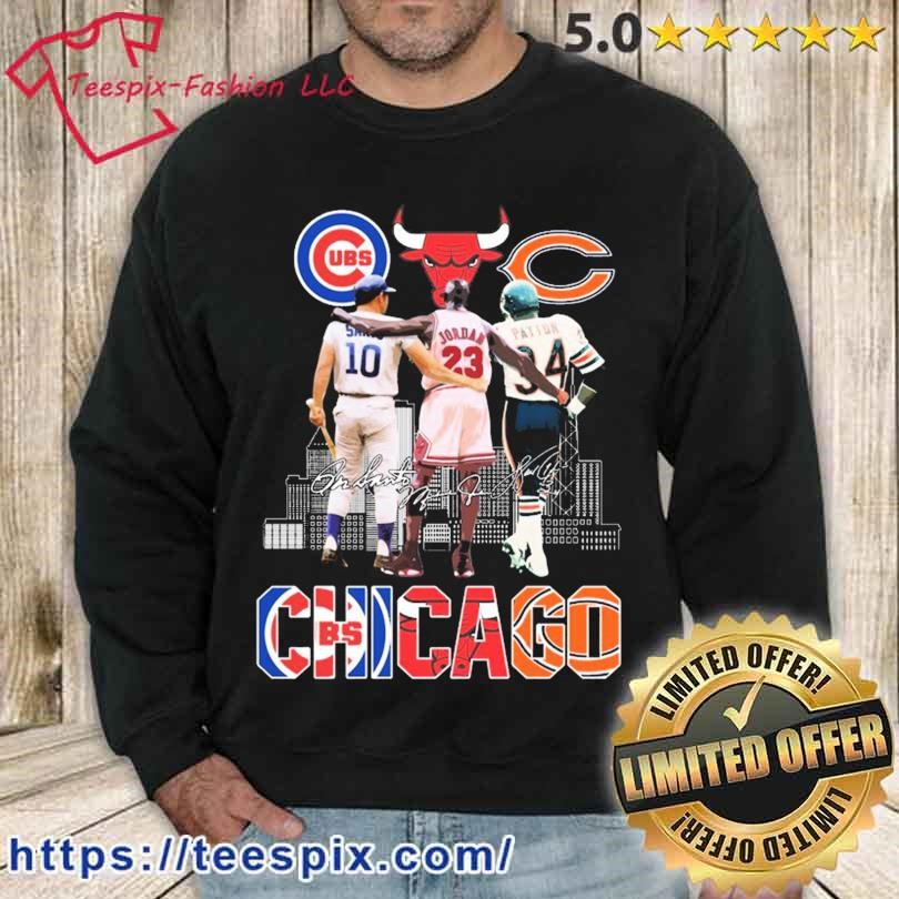 Chicago Sports Teams Ron Santo Walter Payton And Michael Jordan Signature  Shirt - Teespix - Store Fashion LLC