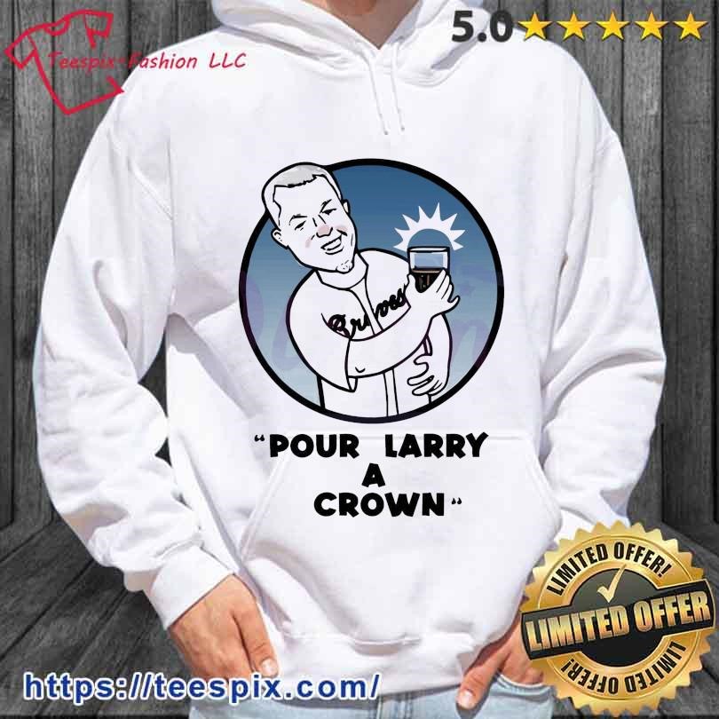 Pour Larry A Crown Chipper Jones Atlanta Braves Shirt, hoodie, sweater,  long sleeve and tank top