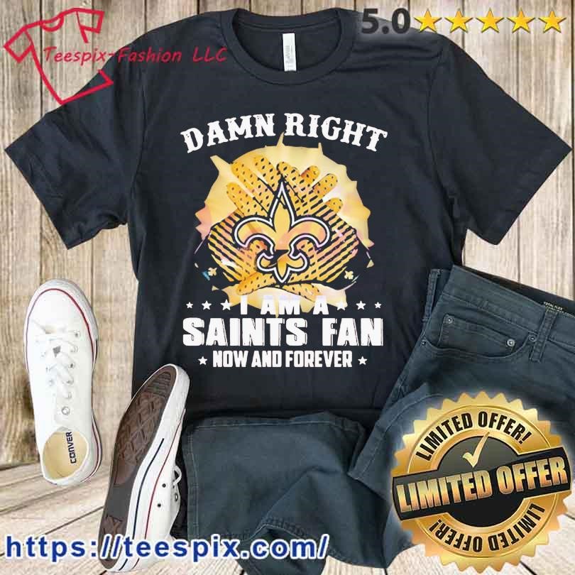 Damn Right New Orleans Saints NFL Logo Shirt - Teespix - Store