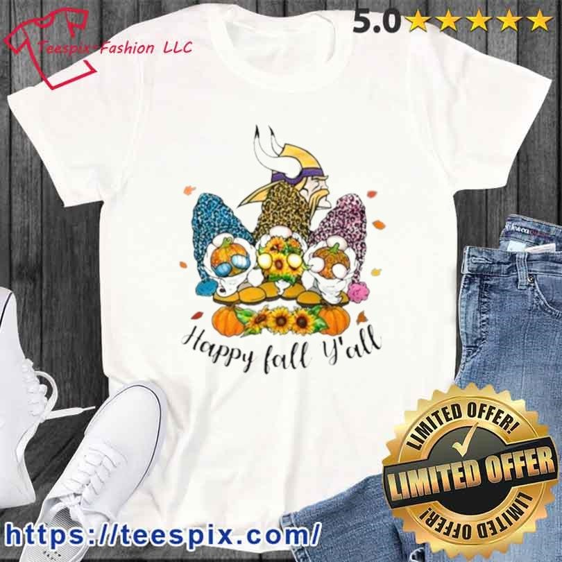 Gnomes Happy Fall Y'all San Francisco 49ers Shirt - Teespix - Store Fashion  LLC