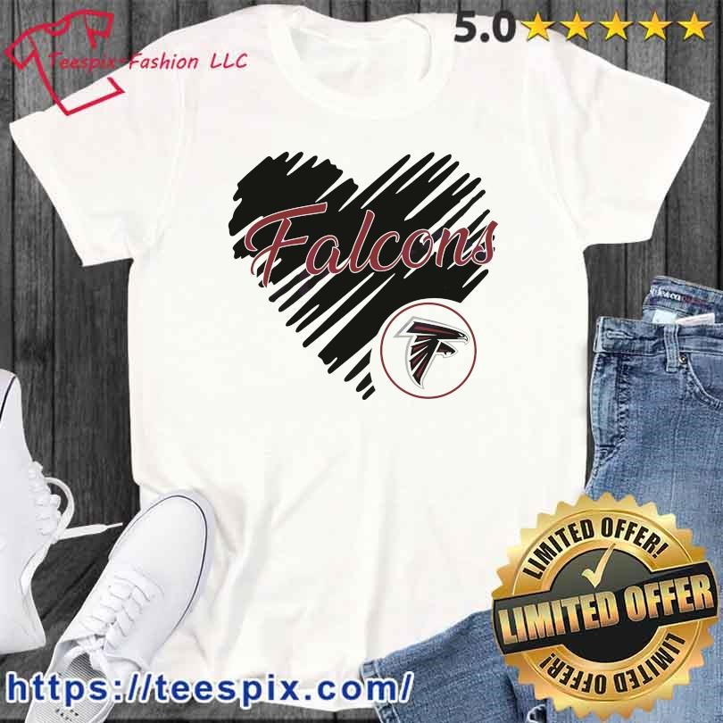 Heart Atlanta Falcons Nfl Logo Shirt in 2023