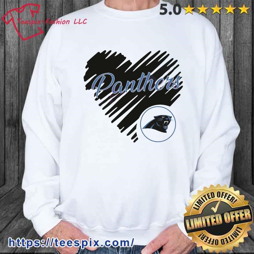 Heart Carolina Panthers NFL Logo Shirt - Teespix - Store Fashion LLC