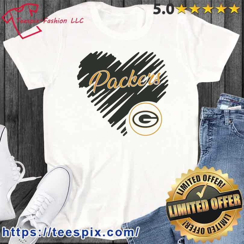 Heart Green Bay Packers NFL Logo Shirt - Teespix - Store Fashion LLC