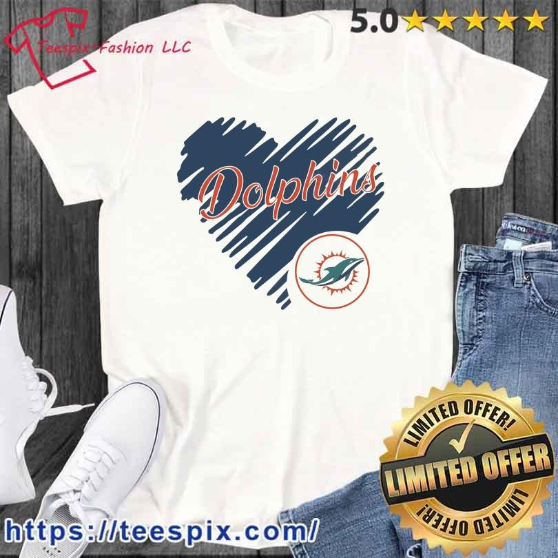 Miami Dolphins Team Logo White T-Shirt