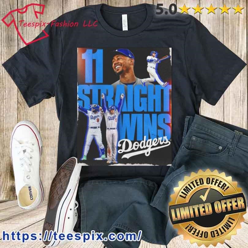 LA Dodgers 11 Straight Wins 2023 Shirt, hoodie, sweater, long