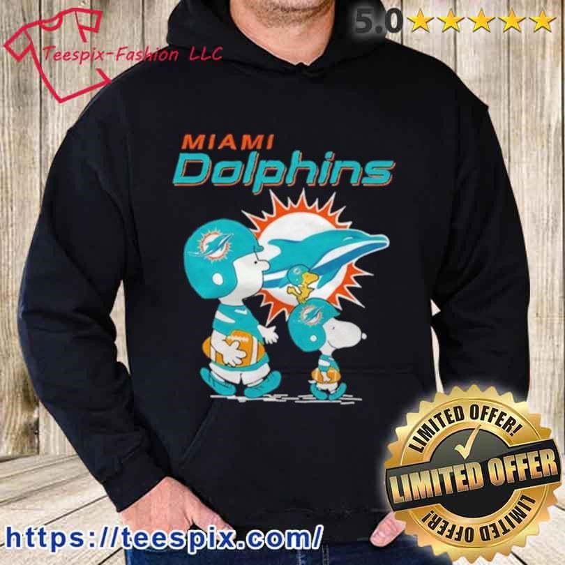 Miami Dolphins Peanuts Snoopy Charlie Brown And Woodstock Shirt - Teespix -  Store Fashion LLC