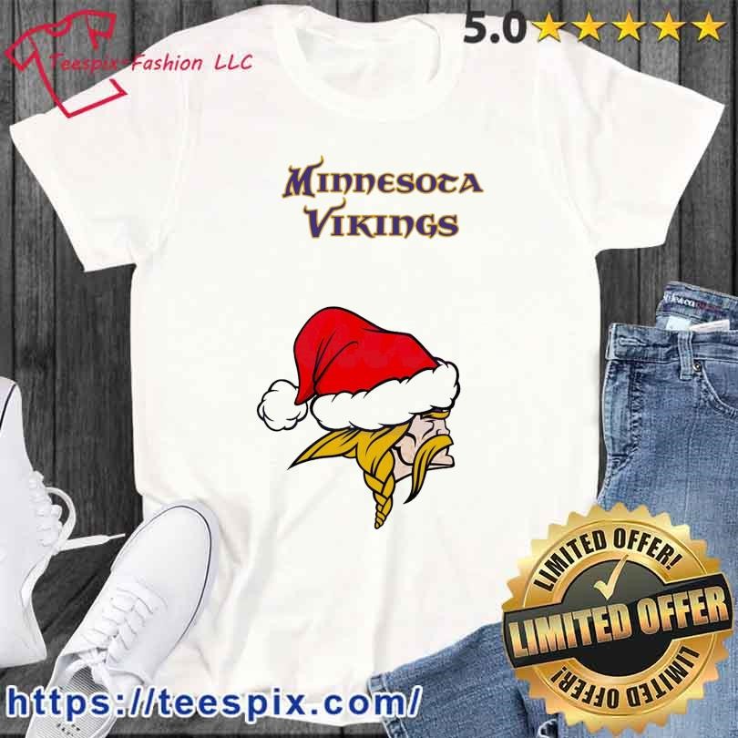 Minnesota Vikings Nfl Christmas Logo Shirt - High-Quality Printed