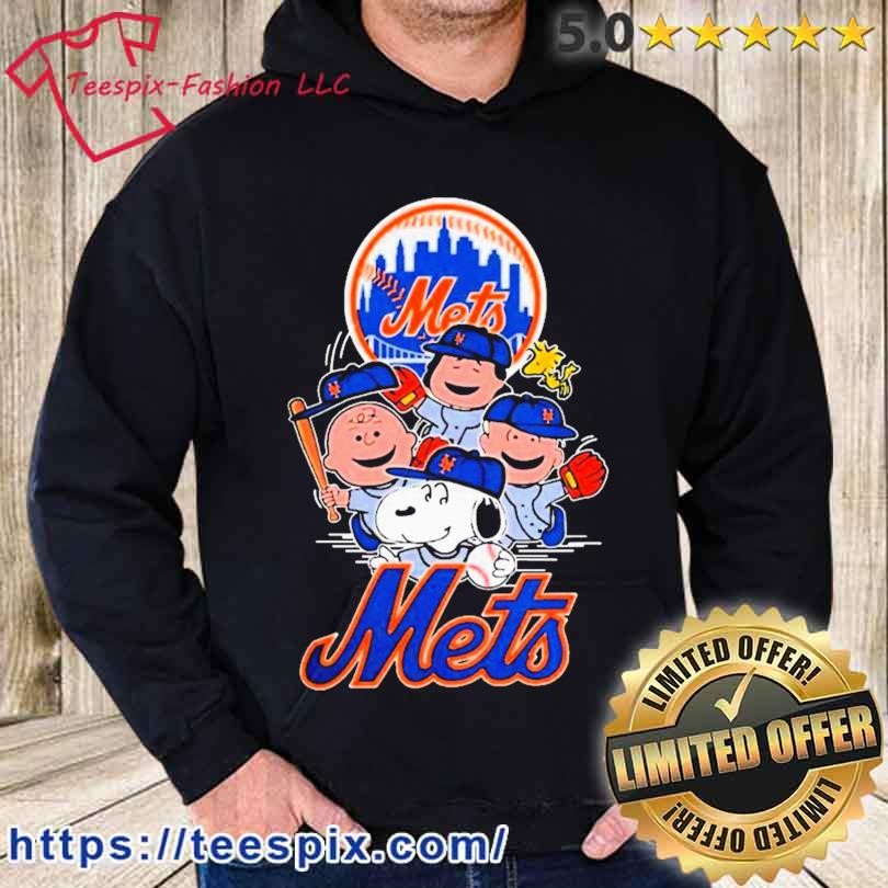 MLB New York Mets Snoopy Charlie Brown Woodstock The Peanuts Movie Baseball  T Shirt T-Shirt