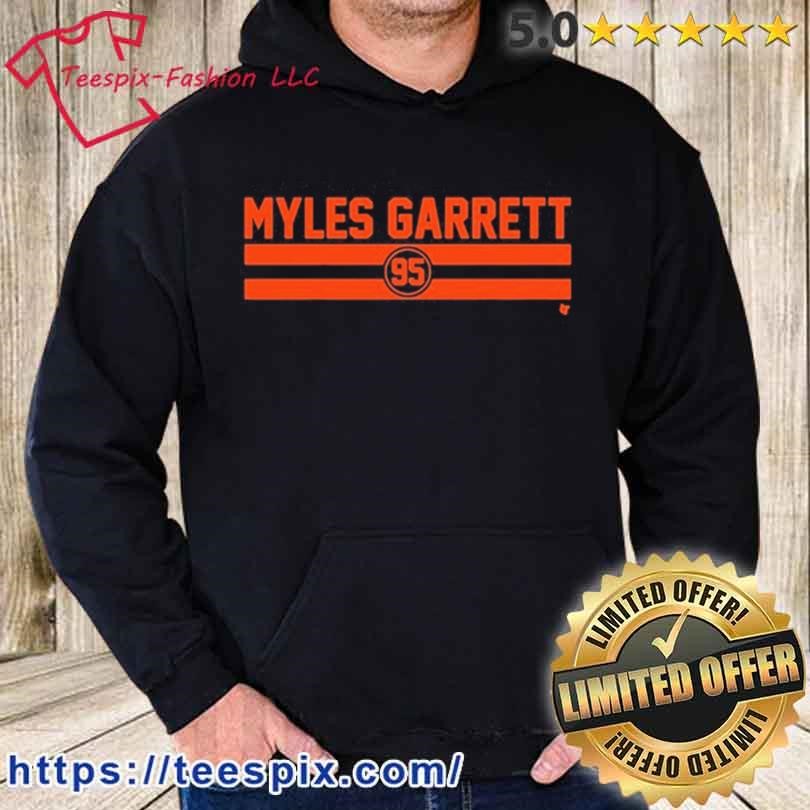 Myles Garrett Name Number Stripe Shirt - Shibtee Clothing