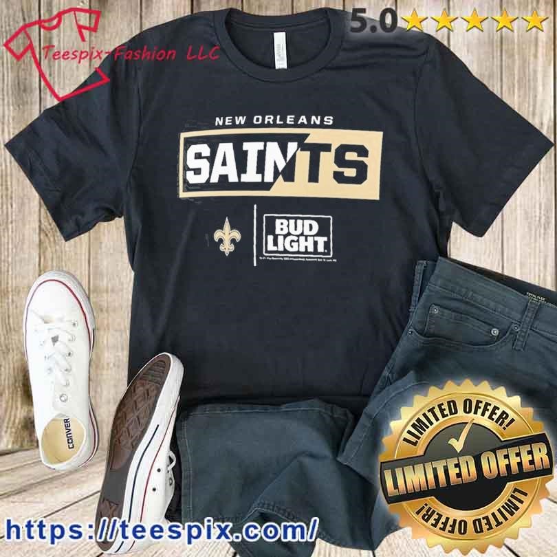 Bud Light New Orleans Saints T-Shirt L