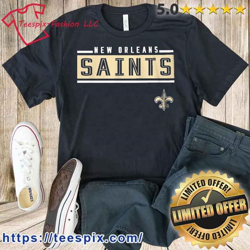 New Orleans Saints Youth Amped Up T-Shirt - Black