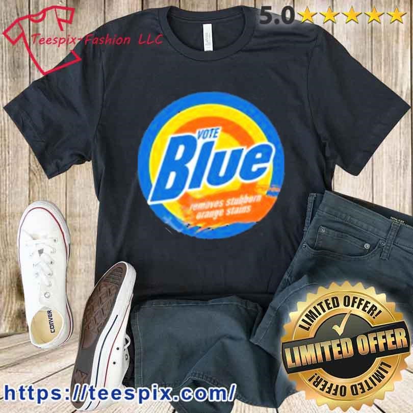 Official Jack Hopkins Vote Blue Removes Stubborn Orange Stains Shirt