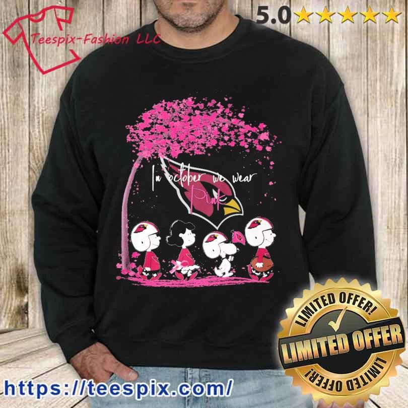 Official Arizona Cardinals In October We Wear Pink 2023 T-Shirt, hoodie,  sweater, long sleeve and tank top