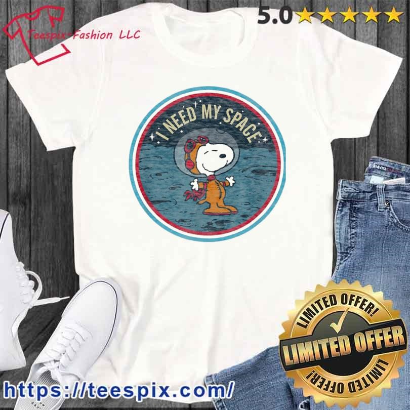 Peanuts Snoopy Space Logo - Shirt - Fashion Store LLC Teespix