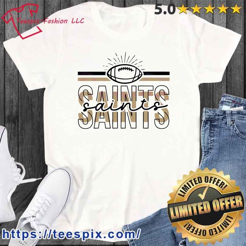 New Orleans Saints Girls Youth Drip Heart Dolman T-Shirt - Black