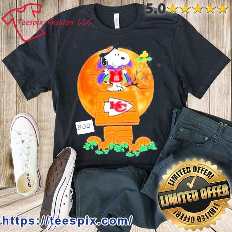 Snoopy And Woodstock Witch Boo Kansas City Chiefs Halloween Shirt