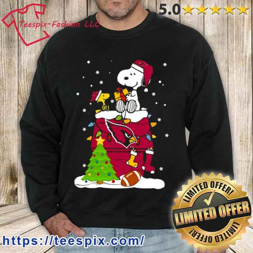 Snoopy the Peanuts arizona cardinals Christmas sweater, hoodie