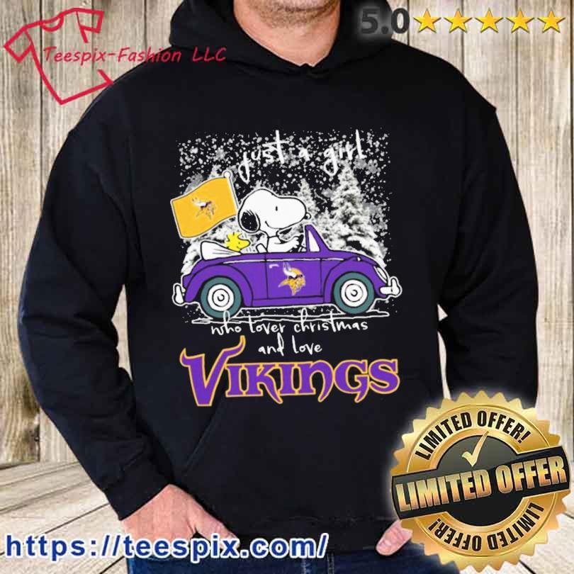 Snoopy and Woodstock Merry Christmas To All And To Minnesota Vikings  T-shirt, hoodie, sweater, long sleeve and tank top