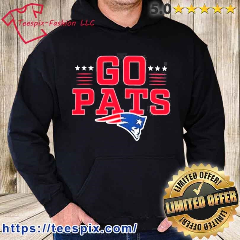 New England Patriots Go Pats Profile Big & Tall Two Sided Shirt