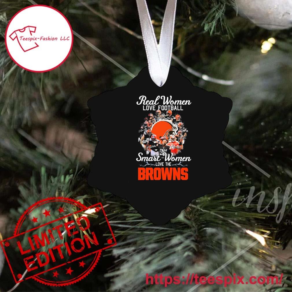 Real Women Love Football Smart Women Love The Cleveland Browns Signatures  Shirt, hoodie, sweater, long sleeve and tank top