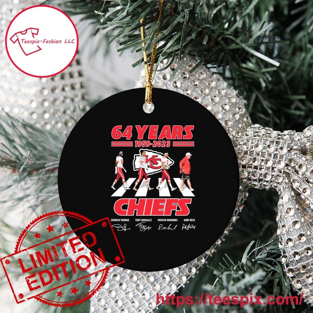 Abbey Road Kansas City Chiefs Beat Detroit Lions 64 Years 1959-2023  Signatures Ornament - Teespix - Store Fashion LLC