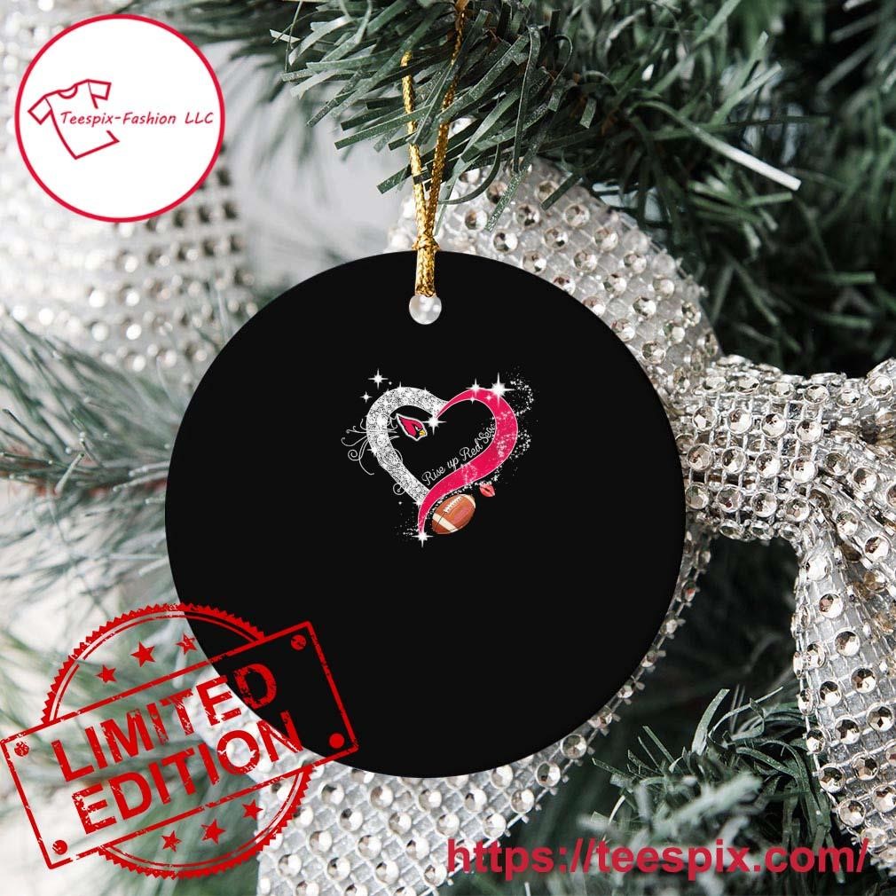 Arizona Cardinals Heart Diamonds Rise Up Red Sea Ornament - Teespix - Store  Fashion LLC