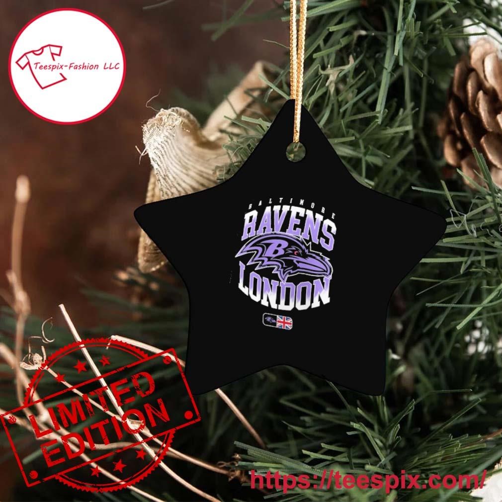 Baltimore Ravens Merry Christmas Circle Ornament