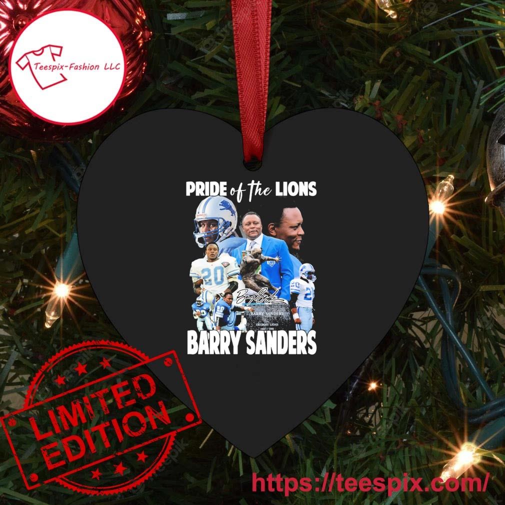 Official barry Sanders Pride Of The Detroit Lions Signature T