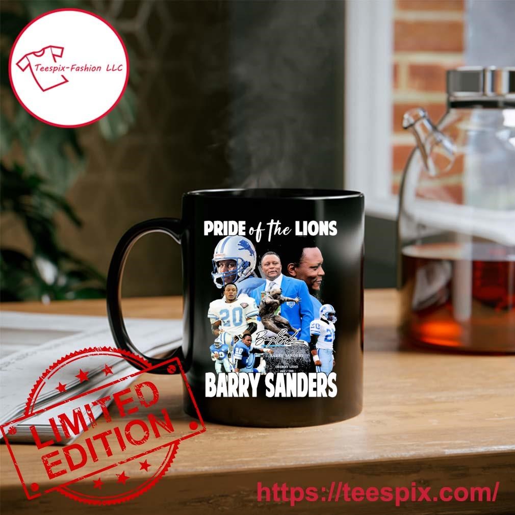 Official barry Sanders Pride Of The Detroit Lions Signature T