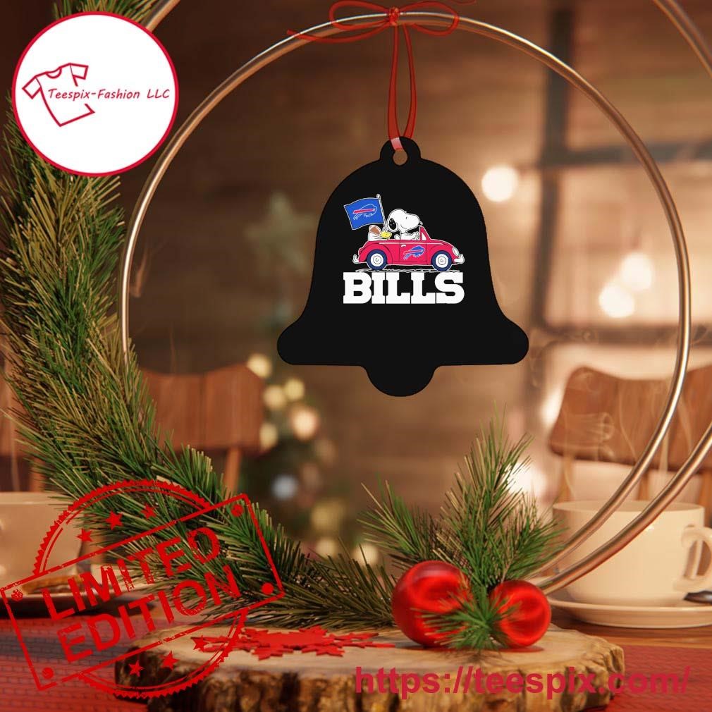 Buffalo Bills Snoopy Christmas Circle Ornament