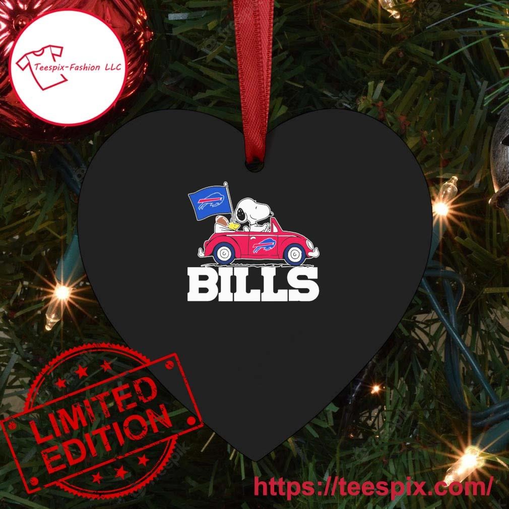 Buffalo Bills Snoopy Christmas Circle Ornament