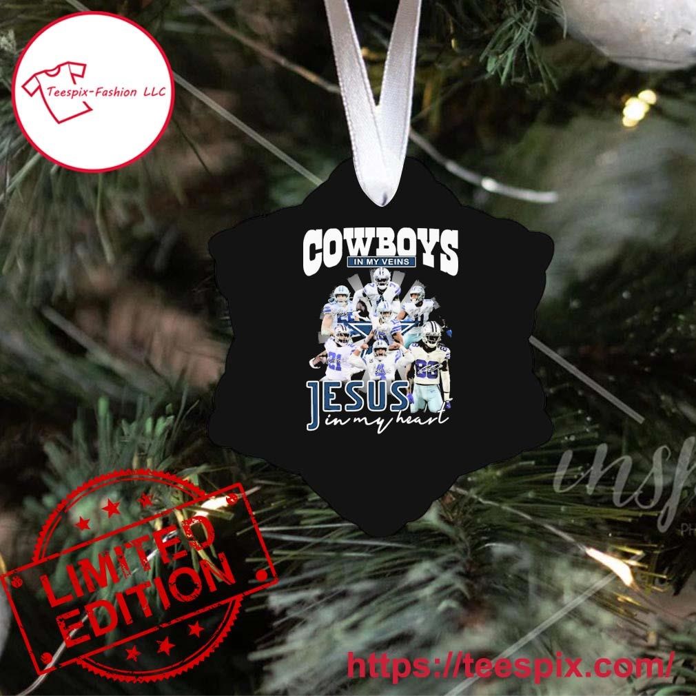 Funny Dallas Cowboys in my veins Jesus in my heart signatures shirt,  hoodie, sweater, long sleeve and tank top