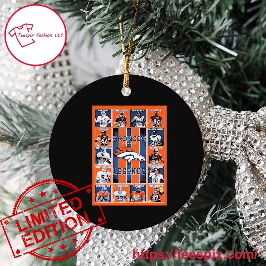 Denver Broncos Snowflake Christmas Ornament